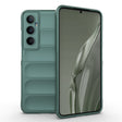 For Realme C65 4G Global Magic Shield TPU + Flannel Phone Case(Dark Green) - Realme Cases by PMC TechLife | Online Shopping South Africa | PMC TechLife | Buy Now Pay Later Mobicred