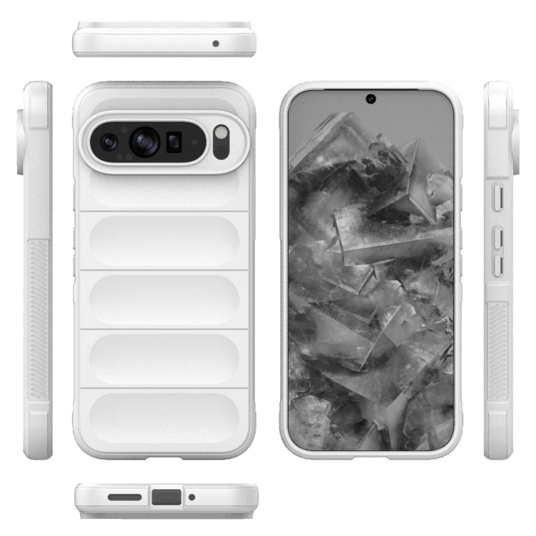 For Google Pixel 9 Pro XL 5G Magic Shield TPU + Flannel Phone Case(White)