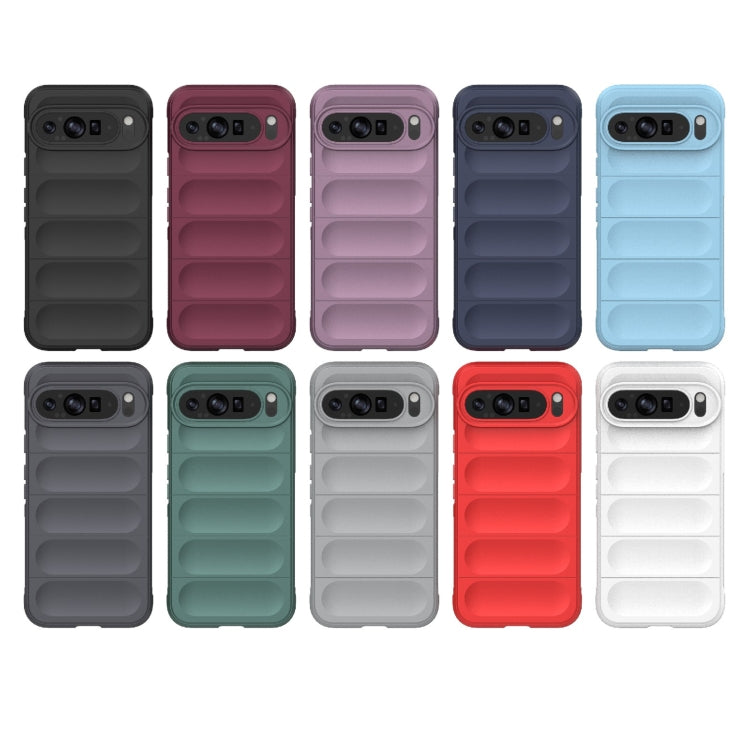 For Google Pixel 9 Pro XL 5G Magic Shield TPU + Flannel Phone Case(White)