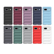 For Google Pixel 7a Magic Shield TPU + Flannel Phone Case(White)