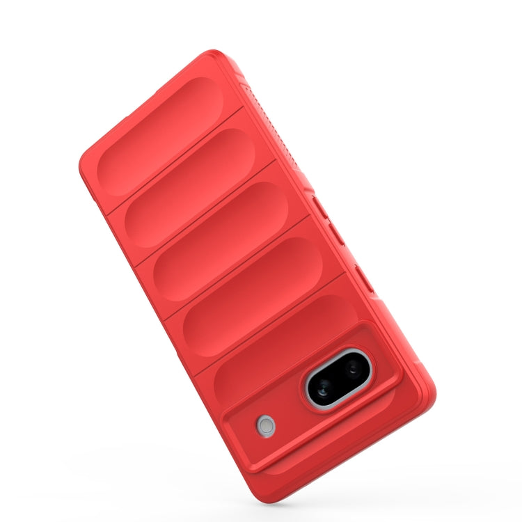 For Google Pixel 7a Magic Shield TPU + Flannel Phone Case(White)
