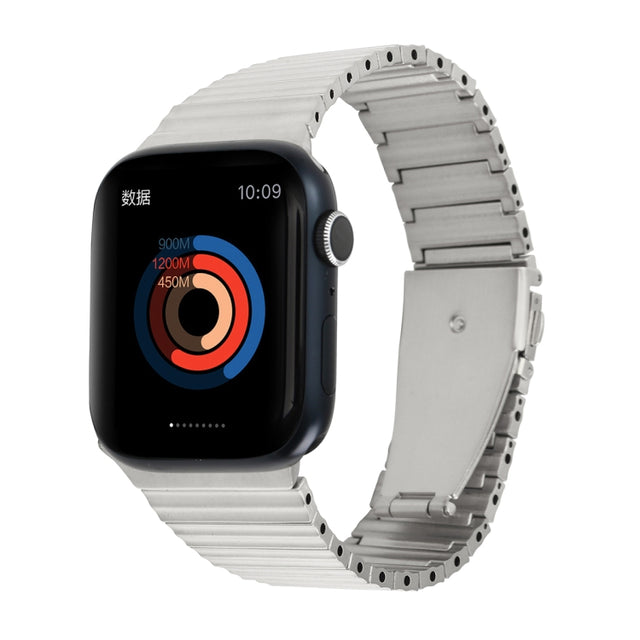 Ocean Metal Replacement Watch Band For Apple Watch SE 2023 44mm(Silver)