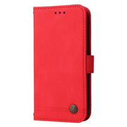 For Realme 13 Pro / 13 Pro+ / 12 Pro Skin Feel Life Tree Metal Button Leather Phone Case(Red)