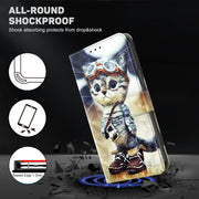 For Xiaomi Redmi A3 3D Painted Pattern Leather Phone Case(Naughty Cat)