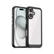 For iPhone 16 Colorful Series Acrylic + TPU Phone Case(Black) - free shipping - PMC TechLife - Order now!