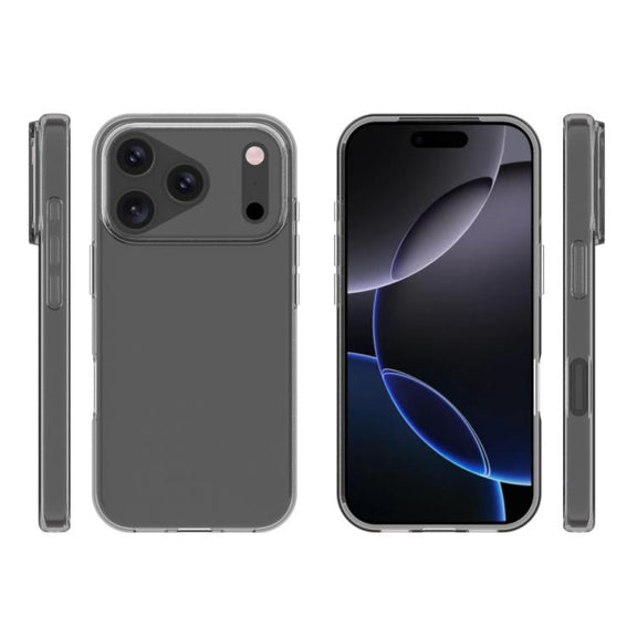 For iPhone 17 Pro Max Water-resistant Texture TPU Phone Case(Transparent)