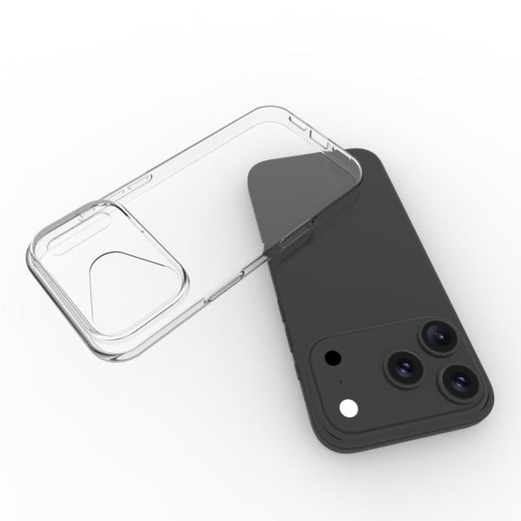 For iPhone 17 Pro Water-resistant Texture TPU Phone Case(Transparent)