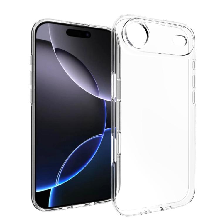 For iPhone 17 Air Water-resistant Texture TPU Phone Case(Transparent)
