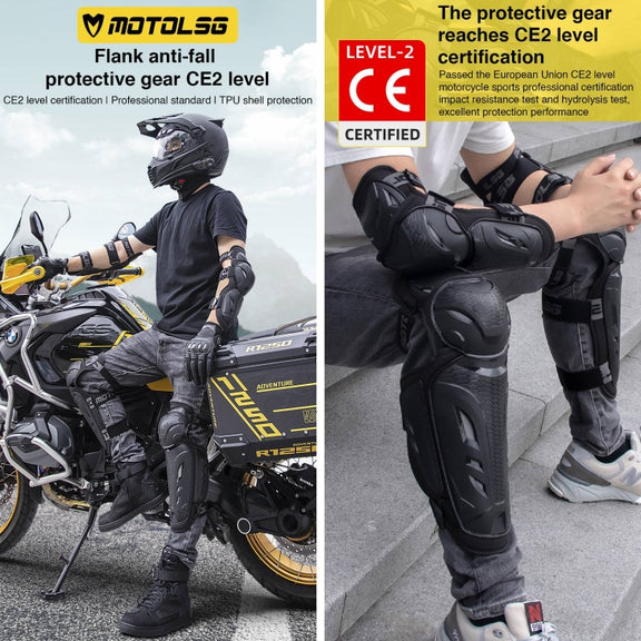 2 in 1 Elbow Pads Motolsg Motorcycle Bicycle Riding Protective Gear