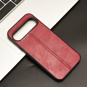 For Google Pixel 9 Pro Sewing Cow Pattern Skin PC + PU + TPU Phone Case(Red)