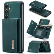 For Samsung Galaxy S24+ 5G DG.MING M1 Series 3-Fold Multi Card Wallet + Magnetic Phone Case(Green)