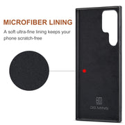 For Samsung Galaxy S24 Ultra 5G DG.MING M2 Series 3-Fold Multi Card Bag + Magnetic Phone Case(Coffee)