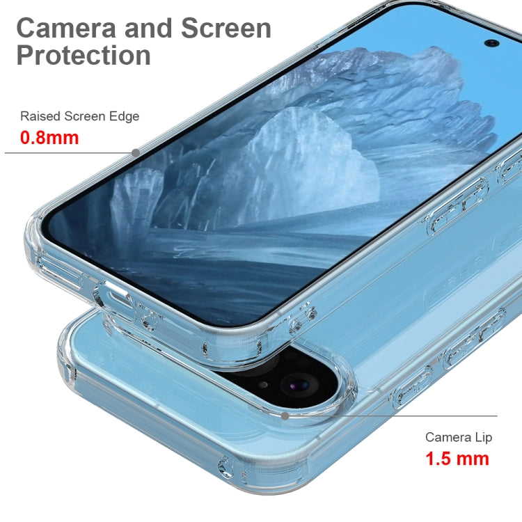 For Google Pixel 9 Pro Scratchproof Acrylic TPU Phone Case(Transparent)