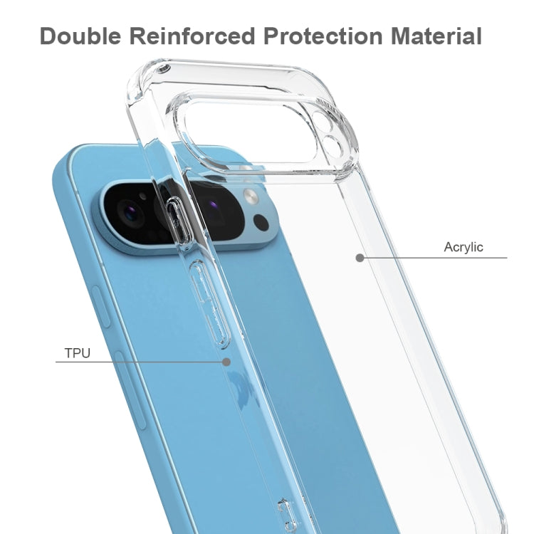 For Google Pixel 9 Pro XL Scratchproof Acrylic TPU Phone Case(Transparent)
