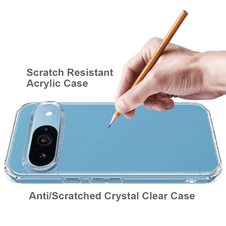 For Google Pixel 9 Scratchproof Acrylic TPU Phone Case(Transparent)