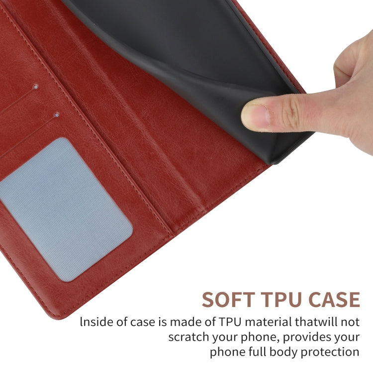For Xiaomi 14 Y-shaped Pattern Flip Leather Phone Case(Brown)