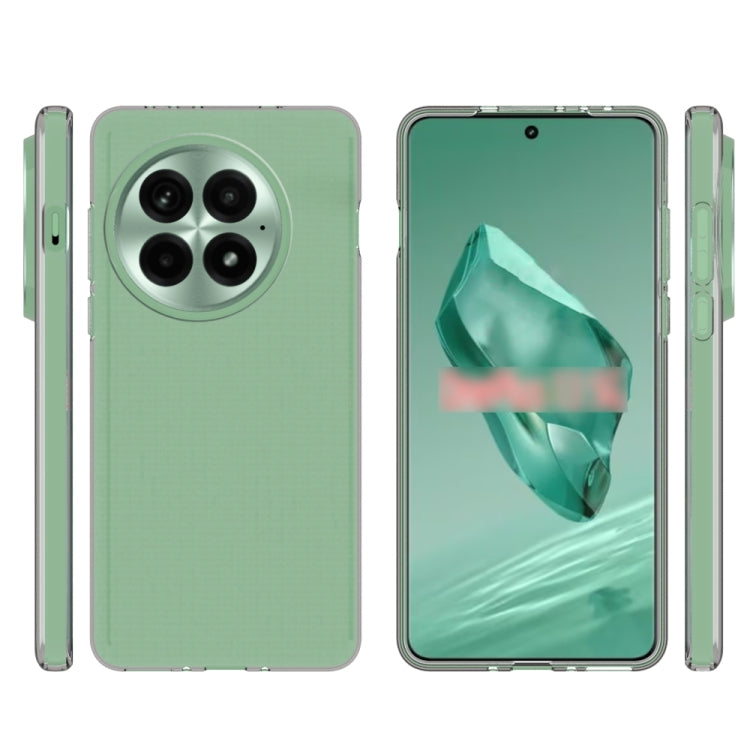 For OnePlus 13 Water-resistant Texture TPU Phone Case(Transparent)