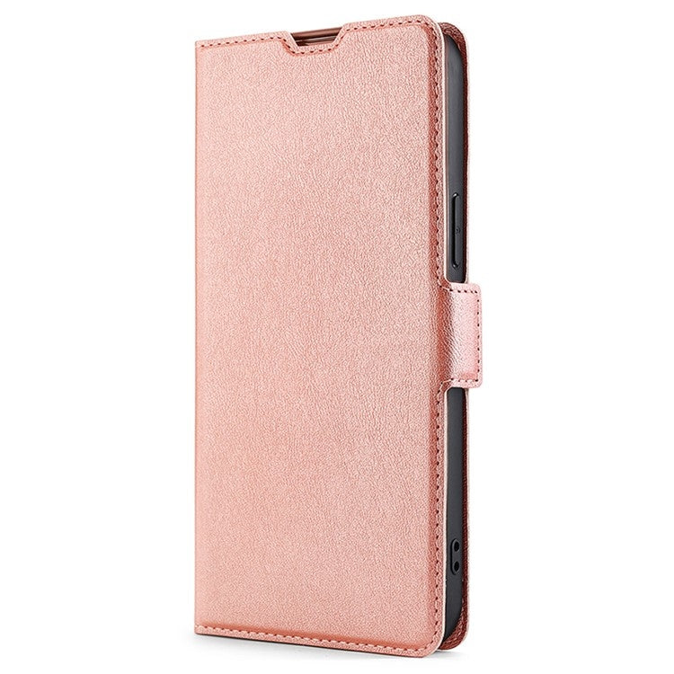 For Huawei Pura 70 Ultra Ultra-thin Voltage Side Buckle Horizontal Flip Leather Phone Case(Rose Gold)