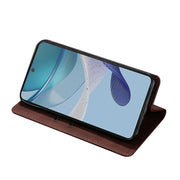 For Realme GT Neo5 SE Skin Feel Magnetic Leather Phone Case(Dark Brown)