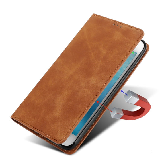 For Realme GT Neo5 SE Skin Feel Magnetic Leather Phone Case(Dark Brown)