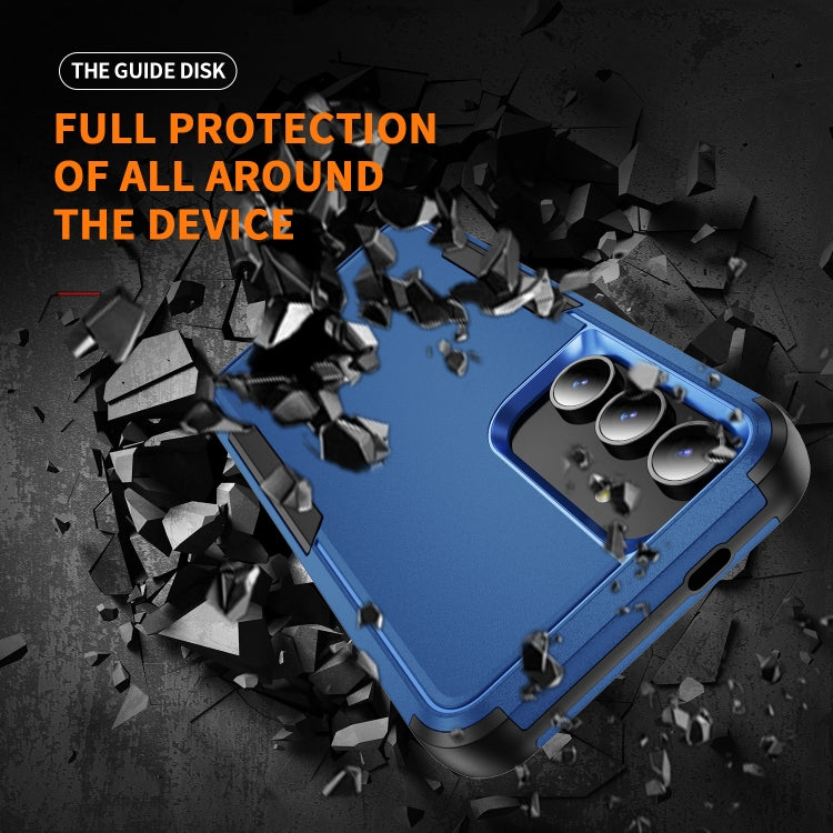For Samsung Galaxy S24+ 5G TPU + PC Shockproof Protective Phone Case(Royal Blue + Black)