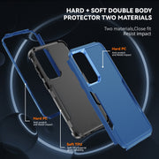 For Samsung Galaxy S24+ 5G TPU + PC Shockproof Protective Phone Case(Royal Blue + Black)