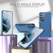 For Samsung Galaxy S24+ 5G TPU + PC Shockproof Protective Phone Case(Royal Blue + Black)