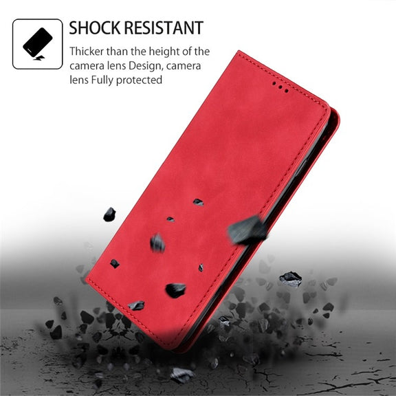 For Xiaomi 14 Skin Feel Magnetic Leather Phone Case(Red)
