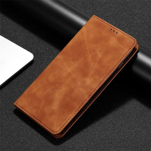 For Huawei Pura 70 Skin Feel Magnetic Leather Phone Case(Light Brown)