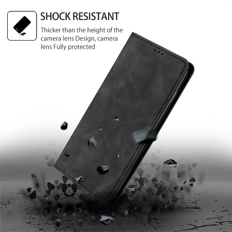 For Nokia G42 5G Skin Feel Magnetic Leather Phone Case(Black)