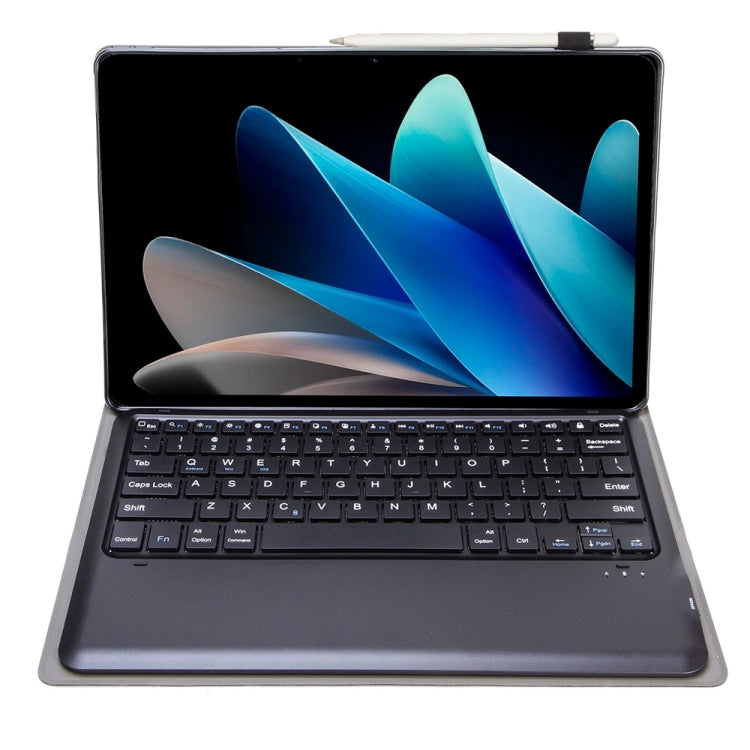 For vivo Pad 2 12.1 inch AV12 Ultra-thin Split Bluetooth Keyboard Leather Tablet Case(Black)
