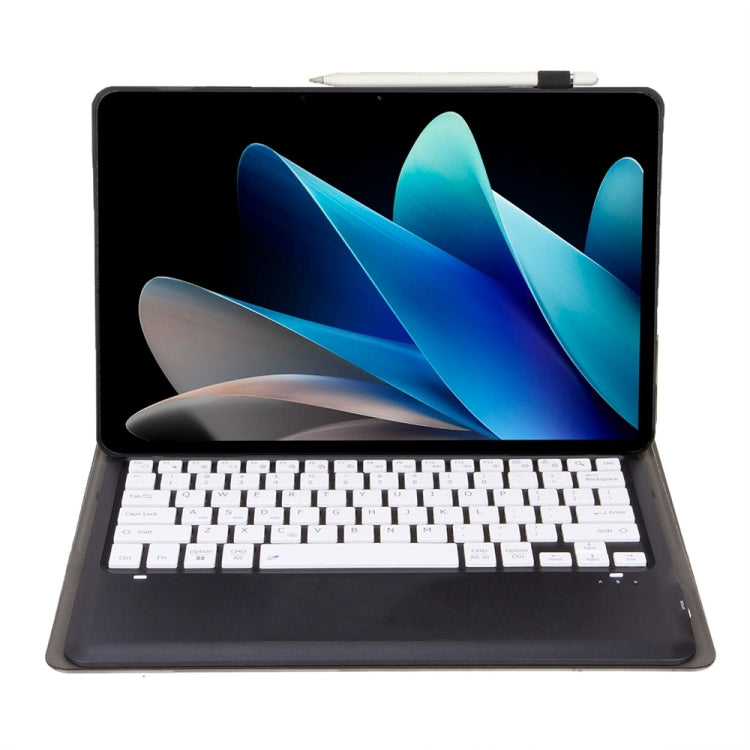 For vivo Pad 2 12.1 inch AV12 Ultra-thin Split Bluetooth Keyboard Leather Tablet Case(Black+White)