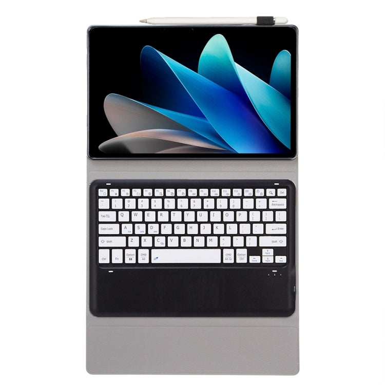 For vivo Pad 2 12.1 inch AV12 Ultra-thin Split Bluetooth Keyboard Leather Tablet Case(Black+White)