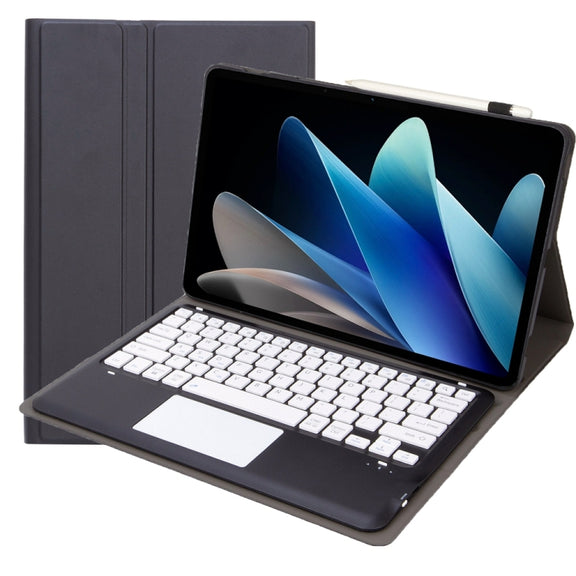 For vivo Pad 2 12.1 inch AV12-A Ultra-thin Split Bluetooth Keyboard Leather Tablet Case with Touchpad(Black+White)