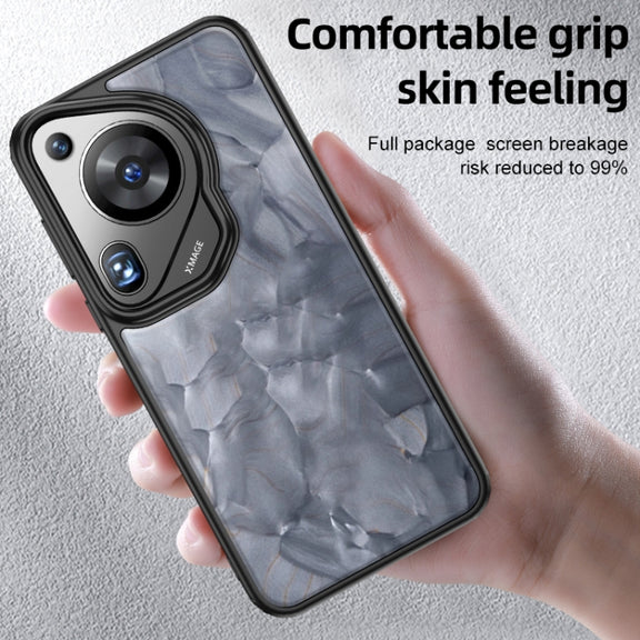 For Huawei Pura 70 Ultra Armor Clear TPU Hard PC Phone Case(Matte Black)