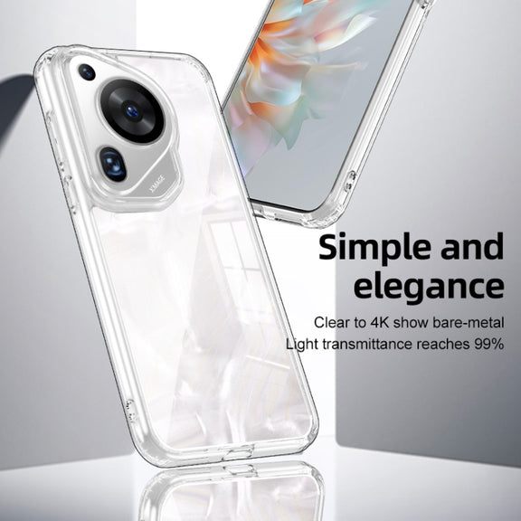 For Huawei Pura 70 Ultra Armor Clear TPU Hard PC Phone Case(Matte Black)