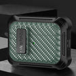 For AirPods Pro Alpha Carbon Fiber Wireless Bluetooth Earphone Protective Case(Green) - For AirPods Pro by PMC Jewellery | Online Shopping South Africa | PMC Jewellery | Buy Now Pay Later Mobicred