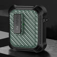 For AirPods 2 / 1 Alpha Carbon Fiber Wireless Bluetooth Earphone Protective Case(Green) - For AirPods 1/2 by PMC Jewellery | Online Shopping South Africa | PMC Jewellery | Buy Now Pay Later Mobicred