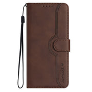 For Xiaomi 14 Pro Heart Pattern Skin Feel Leather Phone Case(Brown)