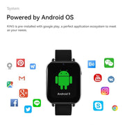 Z20 1.75 inch Screen 4G LTE Smart Watch Android 9 OS 4GB+128GB(Black)