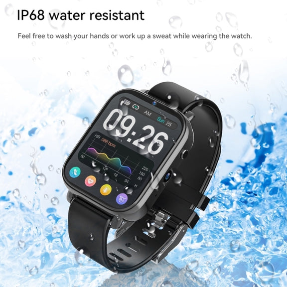 Z20 1.75 inch Screen 4G LTE Smart Watch Android 9 OS 4GB+128GB(Black)