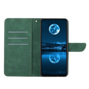 For Motorola Moto E13 4G Stitching Embossed Leather Phone Case(Green)