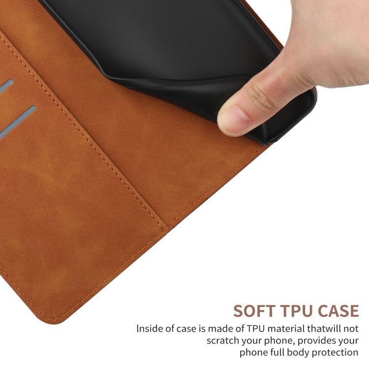 For Motorola Moto E22 / E22i 4G Stitching Embossed Leather Phone Case(Brown)