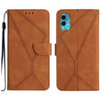 For Motorola Moto E22S / G22 4G Stitching Embossed Leather Phone Case(Brown) - free shipping - PMC TechLife - Order now!