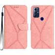 For Motorola Moto G Play 2023 Stitching Embossed Leather Phone Case(Pink) - free shipping - PMC TechLife - Order now!