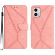 For Moto G53 5G / G23 / G13 4G Stitching Embossed Leather Phone Case(Pink) - free shipping - PMC TechLife - Order now!