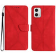 For Motorola Moto G73 5G Stitching Embossed Leather Phone Case(Red) - free shipping - PMC TechLife - Order now!
