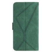 For Motorola Moto G54 Stitching Embossed Leather Phone Case(Green)
