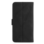 For Motorola Moto G54 Stitching Embossed Leather Phone Case(Black)
