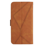 For Motorola Moto G84 Stitching Embossed Leather Phone Case(Brown)